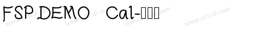 FSP DEMO   Cal字体转换